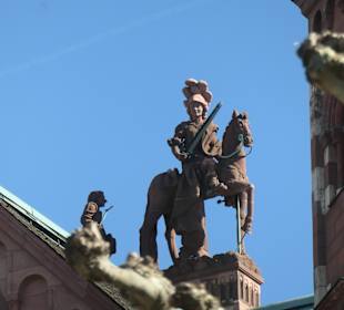 Der Heilige Martin auf dem Dom St. Martin zu Mainz