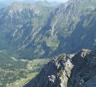 Blick vom Nordwandsteig am Nebelhorn