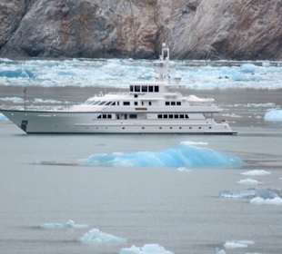 MS Zaandam befährt den Tracy Arm Fjord