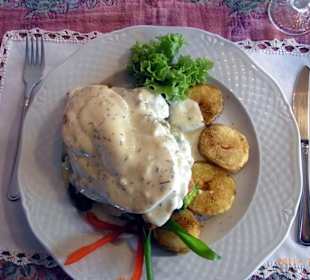 Seezunge überbacken mit Tomate und Mozzarella