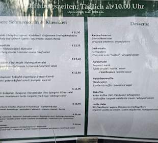 Speisekarte von Gasthaus Tirolergarten