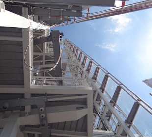 Blick von der Plattform nach oben