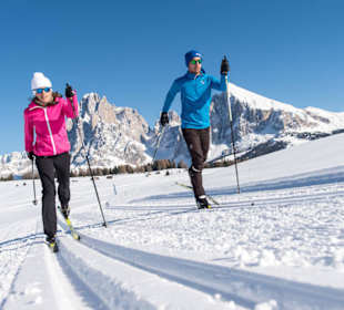 Langlaufen auf der Seiser Alm