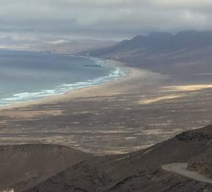 Widok na plażę Cofete