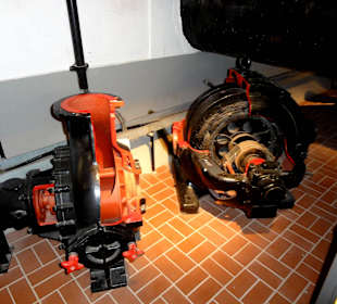 Aufschnitt eines Elektromotors