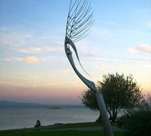 Abendröte über'm Bodensee