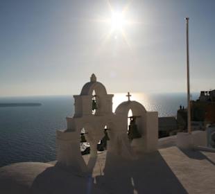 Ausblick von Oia auf die Caldera