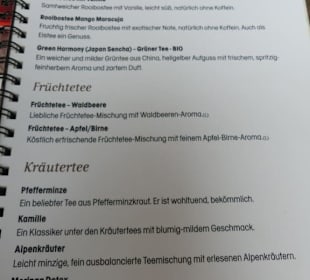 Speisekarte