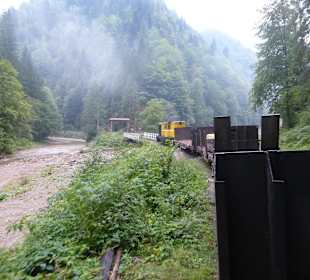Auf der Strecke ins Gebirge