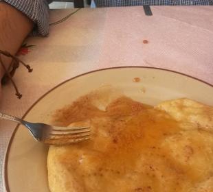 Pitafladen mit Honig und Zimt