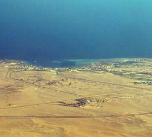 Makadi Bay bei Landeanflug