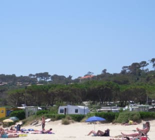 Blick vom Strand