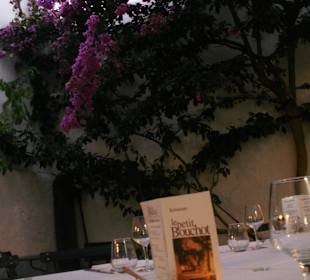 Le patio l'été