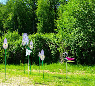 Verschiedene Dekos Gartenausstellung