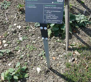 Kräuter Hinweistafel