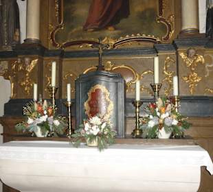 Detailansicht des Altars