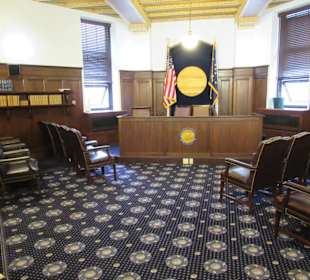 Wartezimmer fürs Publikum, sehr nobel