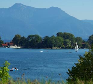 Von Gstadt aus die Inseln