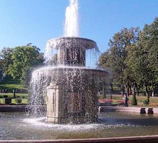 Große Brunnen u Fontänen im Park Peterhof