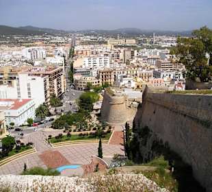 Aussicht von der Burg in Ibiza Stadt