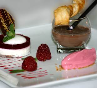 Himbeer Törtchen mit Himbeerjoghurteis