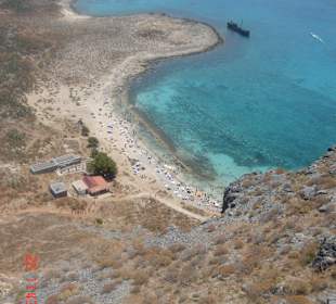 Widok z twierdzy piratów Gramvousa-Kreta