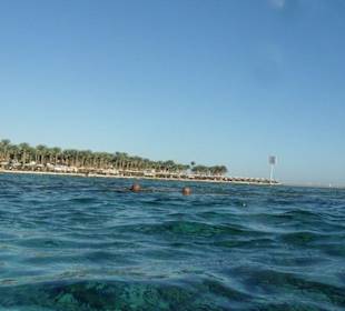 Vom Riff auf den Strand