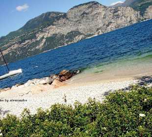 Badebucht in Brenzone