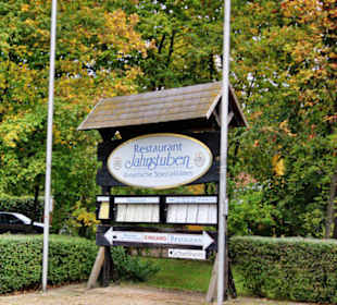 Hinweisschild am Parkplatz