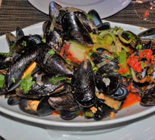 Muscheln im Restaurant Gargano