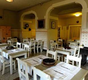 Blick in den Gastraum der Schlossküche