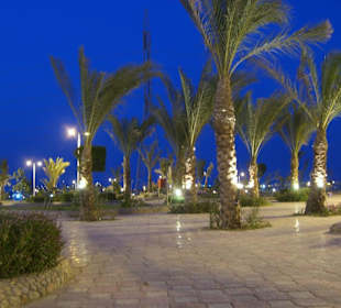 Vor der Mall am Abend