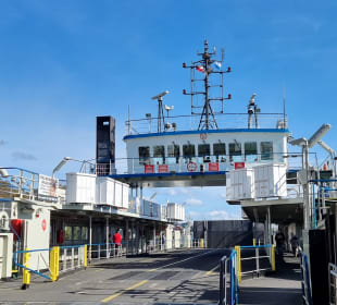 Es geht auf die Fähre