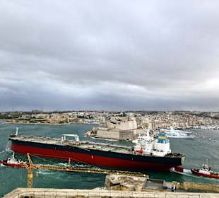 Grand Harbour vom Upper Barrakka Garden aus