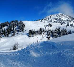 Piste bei Schönwetter