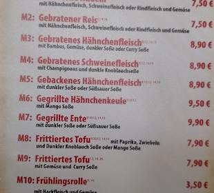 Das Mittagsmenü