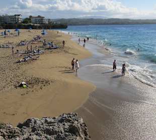 Strand von Sosua über eine Stiege erreichbar