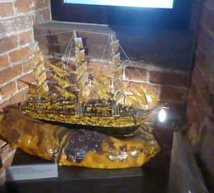 Im Bernsteinmuseum: tolle Bernsteinarbeiten