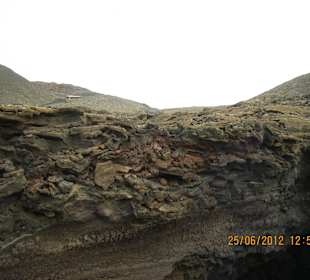 Die verschiedenen schichte im Gestein