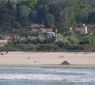 Der Strand Priwall an der Trave
