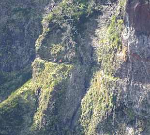 Der Weg vom Pico Arieiro zum Ruivo