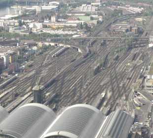 Blick zum Hauptbahnhof