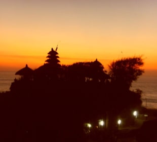 Sunset am Tanah lot Tempel