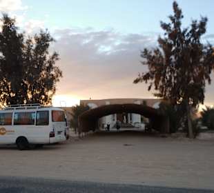 Sonnenuntergangsritt auf Kamelen