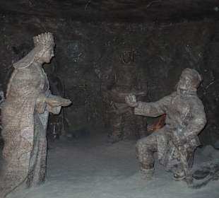 Rzeźby w kopalni