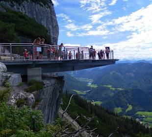 Aussichtsplattform auf der Steinplatte