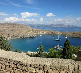 Lindos - Blick von der Akropolis