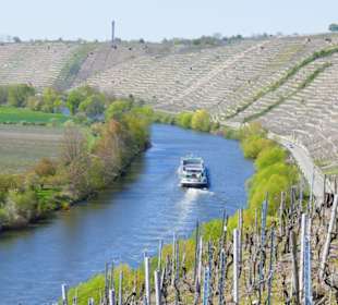 Frachtschiff auf dem Neckar