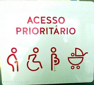 Pictogramm für die Behindertentoilette im La Vie 