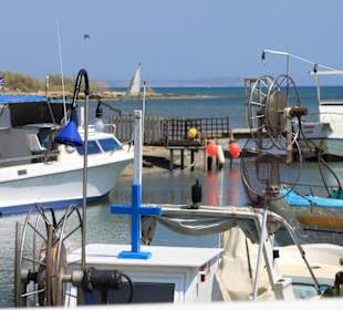 Blick vom Restaurant (Terrasse) zum Meer